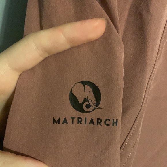 Dusty pink track pants with elastic wait and ankles - Picture 3 of 3